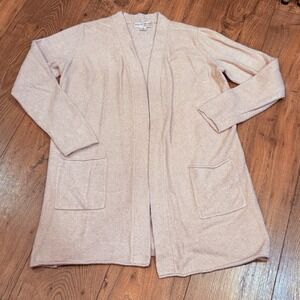 Barefoot Dreams Cozychic Lite Cardigan Sweater Size M Faded Rose Pink